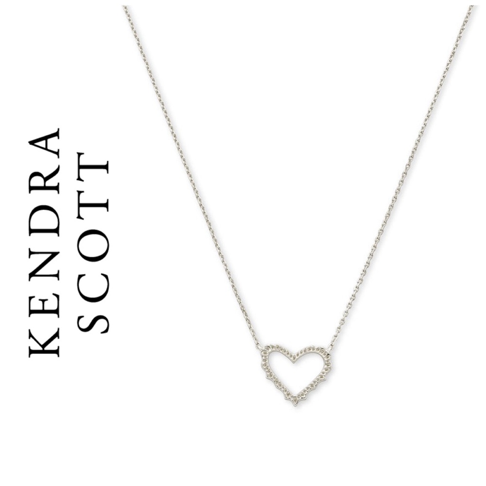 Kendra Scott Sophee Small Silver Heart Pendant Necklace